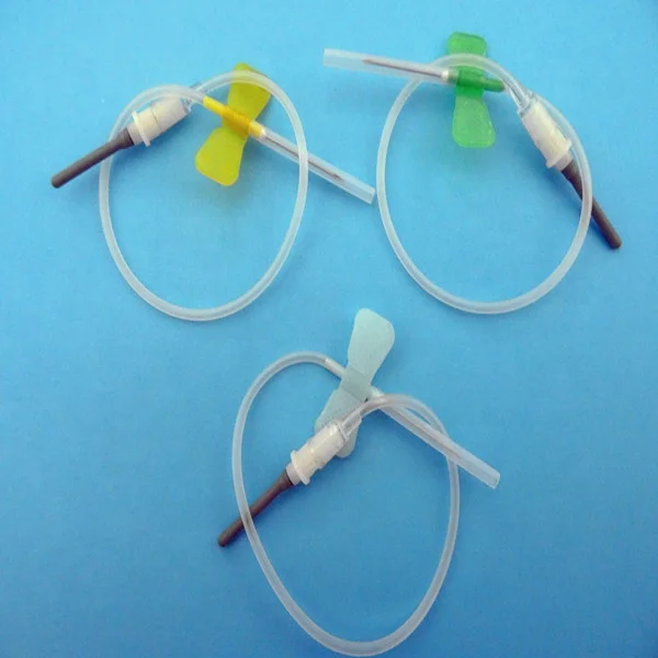 Safety Medical Disposable Scalp Vein Set With Butterfly Wing Hypodermic Needle For Infusion Made In China