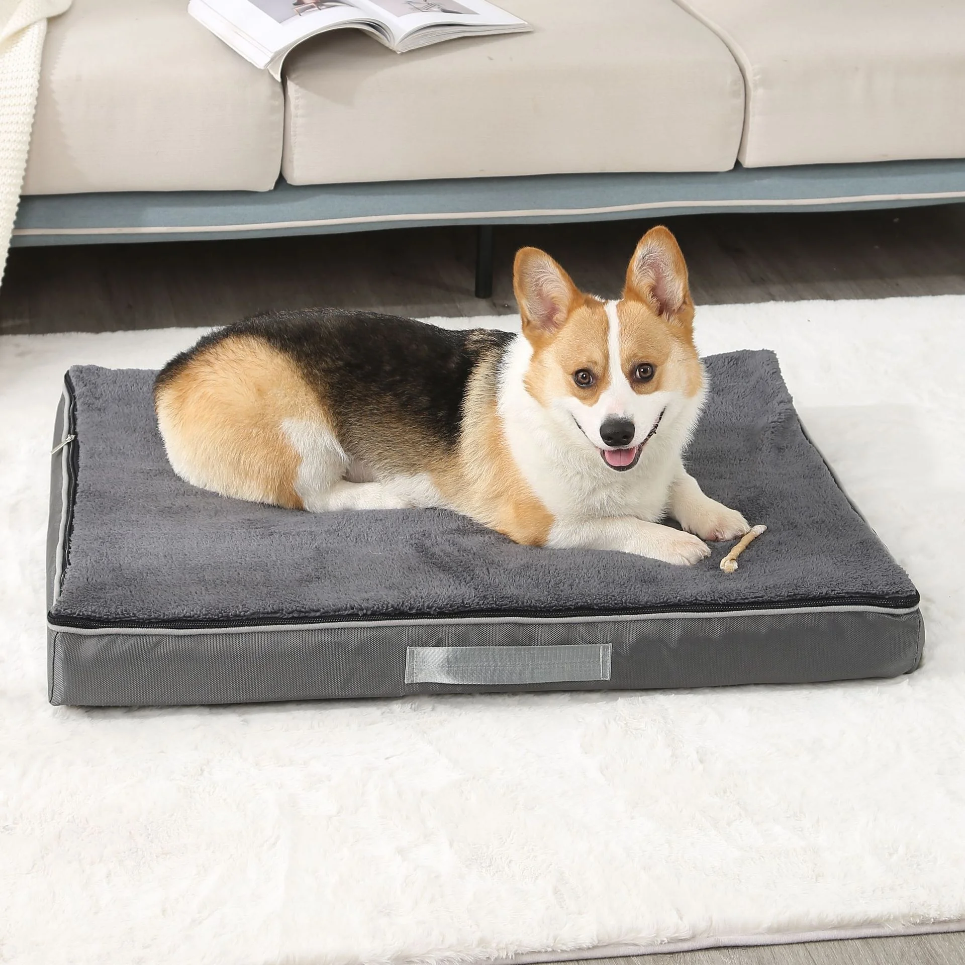 Washable Luxury Designer Pet Waterproof Wholesale Large Dog Bed Luxury Memory Foam Orthopedic Dog Bed for Dogs