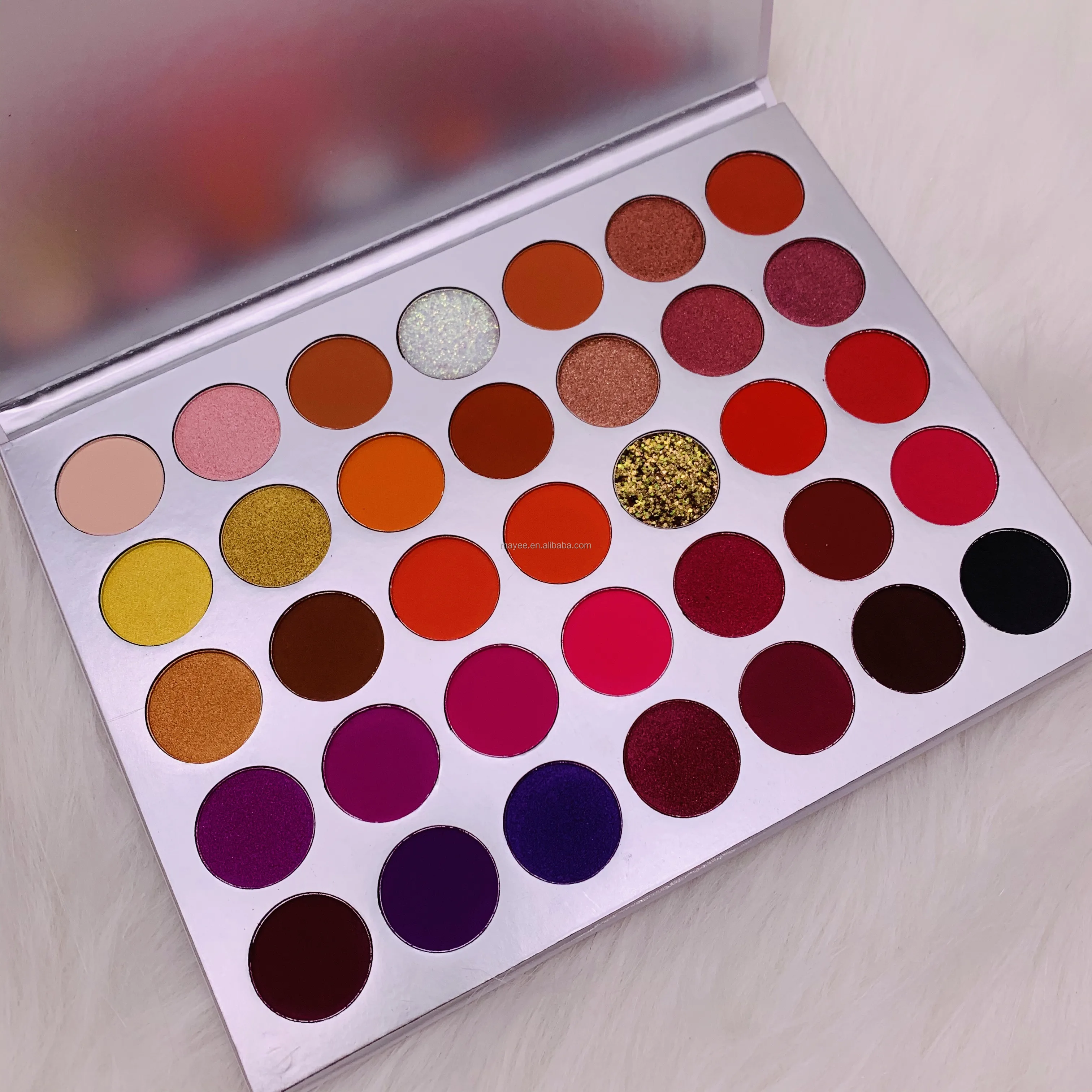 35 color eyeshadow palette vendor custom no label professional eyeshadow palette