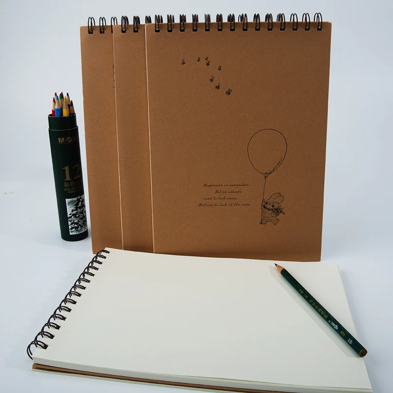 custom hardcover spiral  blacid freeank drawing book sideways strathmore 300 series bristol sketchbook