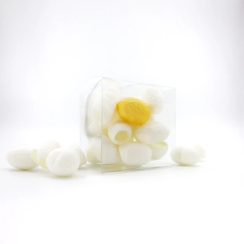 100% Pure Skin Care Natural Raw Cocoon Silk Luxury Mulberry Silk Fabric Cocoon