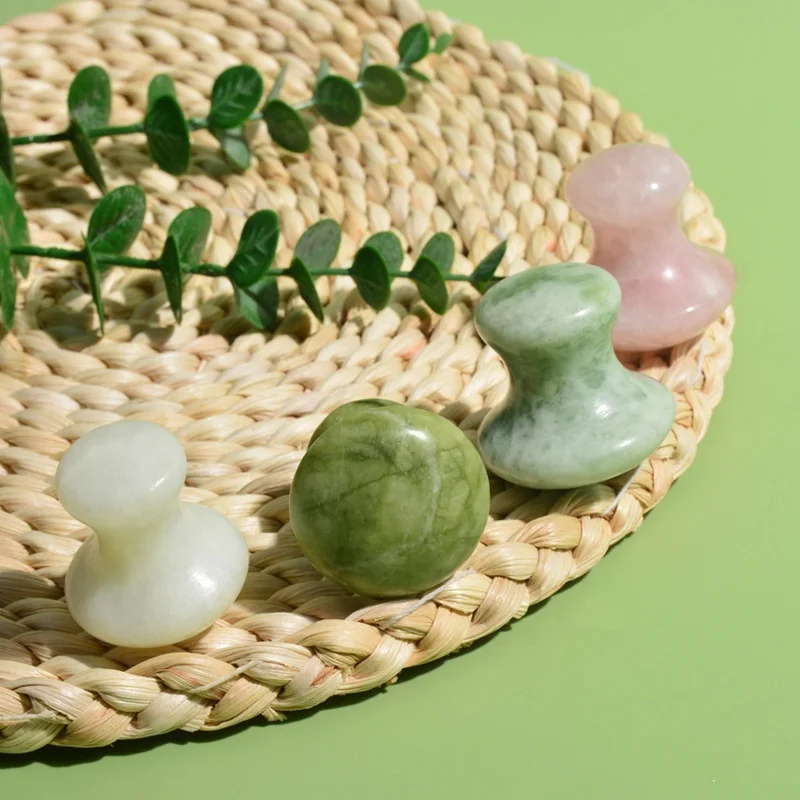Jade Mushroom Facial Massager Gua Sha Tool Natural Stone  Guasha Skin Care Massage SPA Acupuncture Scraping Healing Massager