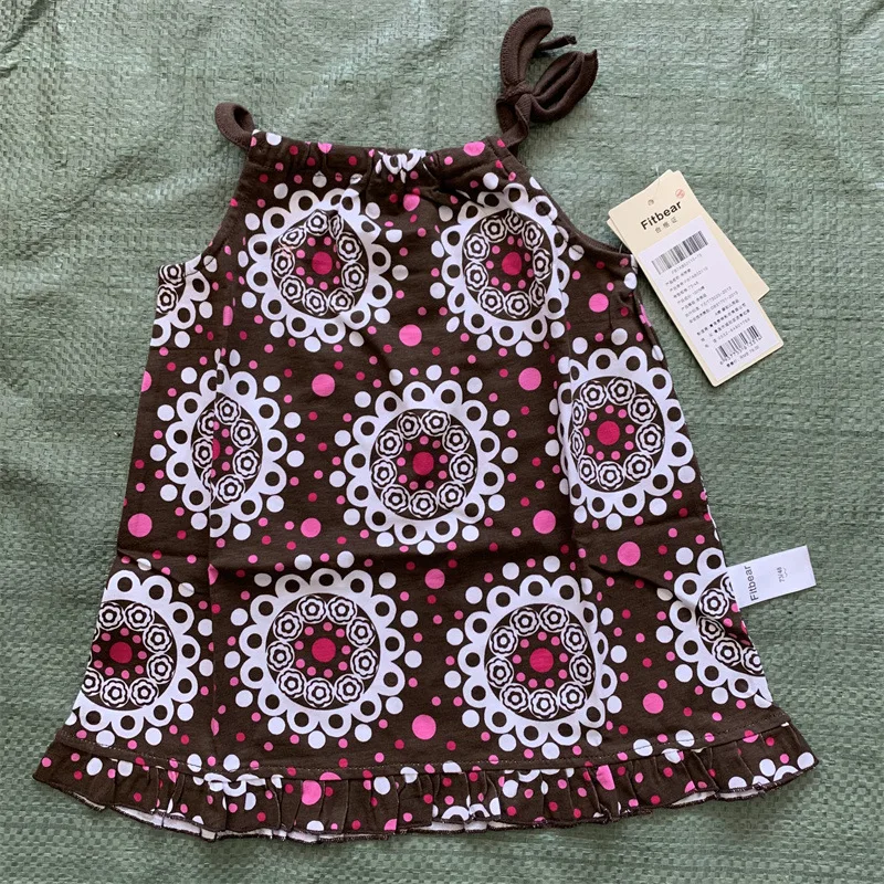 clearance sale cheap dress girls princess skirt cotton baby summer trend baby girl assorted dress overstock