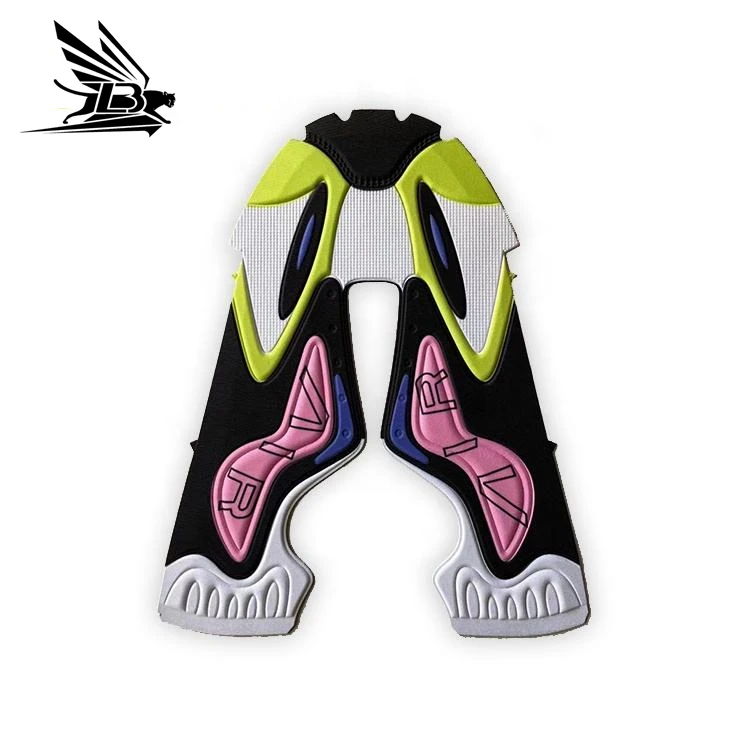 Factory custom fashion 5D shoe upper running shoe material Kpu semi-finished sneakers jacquard mesh shoe upper