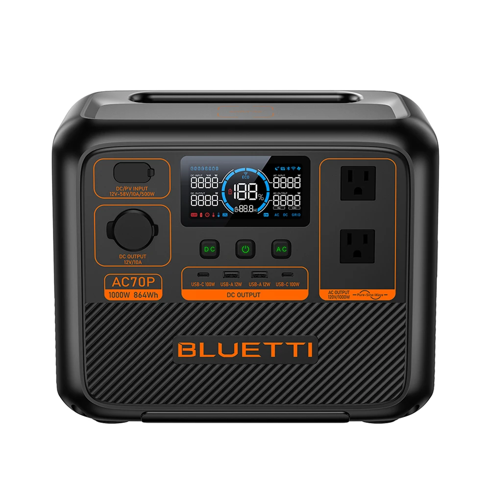 Bluetti 864wh/1000 Вт литий-ионная аккумуляторная батарея Китай солнечные системы и портативная станция