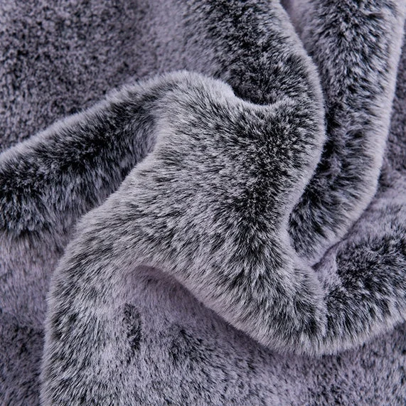 Wholesale Soft Luxury Faux rabbit fur Fabric Encrypted And Thickened Imitation Rabbit Fur Fluffy Comfortable Faux fur Fabric