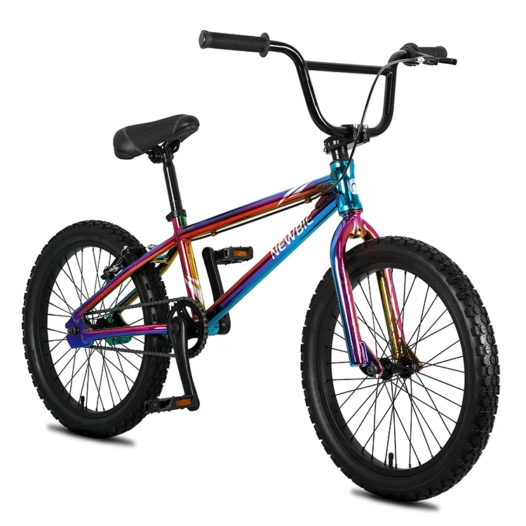 NEWBIE Factory Price Oil Slick Paint Air Rubber Tires Aluminum Freestyle 20 Inch Unisex Mini BMX Bike