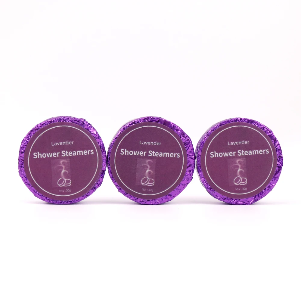 15 Pack  Natural Ingredients Natural Lavender Shower Steamers Aromatherapy For Bath Gifts