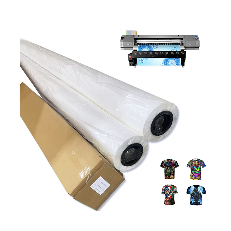 Fast Dry Hot Sale Factory Sales Directly High Quality Heat Sublimation Transfer Paper Rolls  For Textile