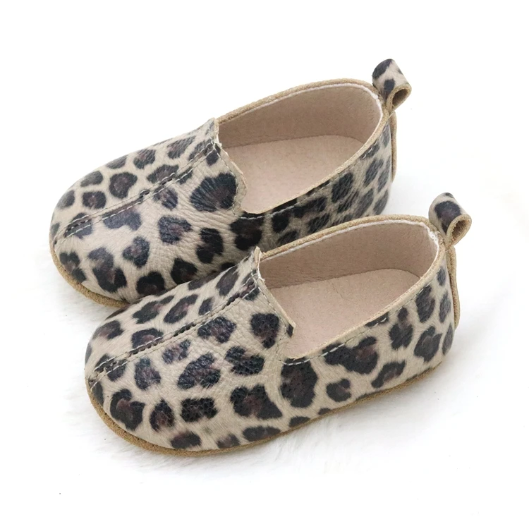 New Design Speckle Leather Cartoon Baby Girl Slippers Shoes