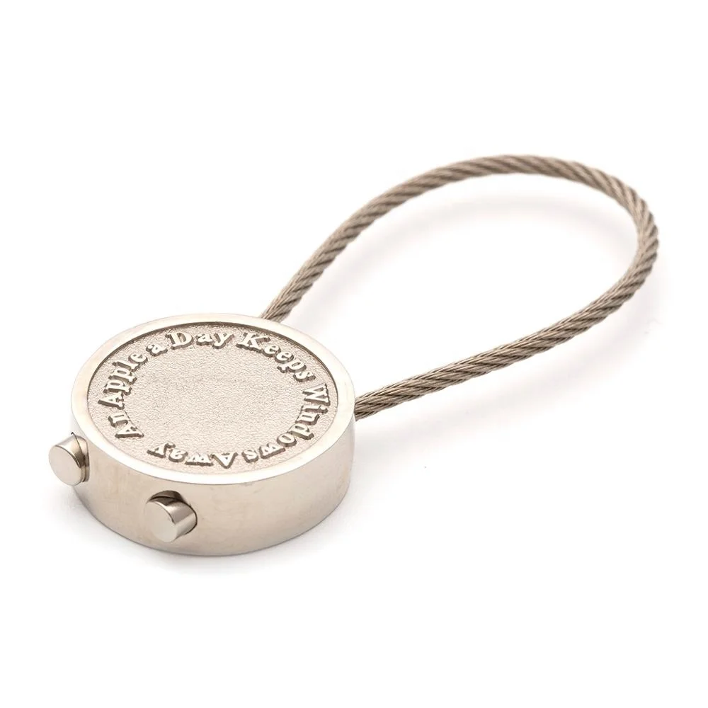 Custom metal tag keychain with car brand