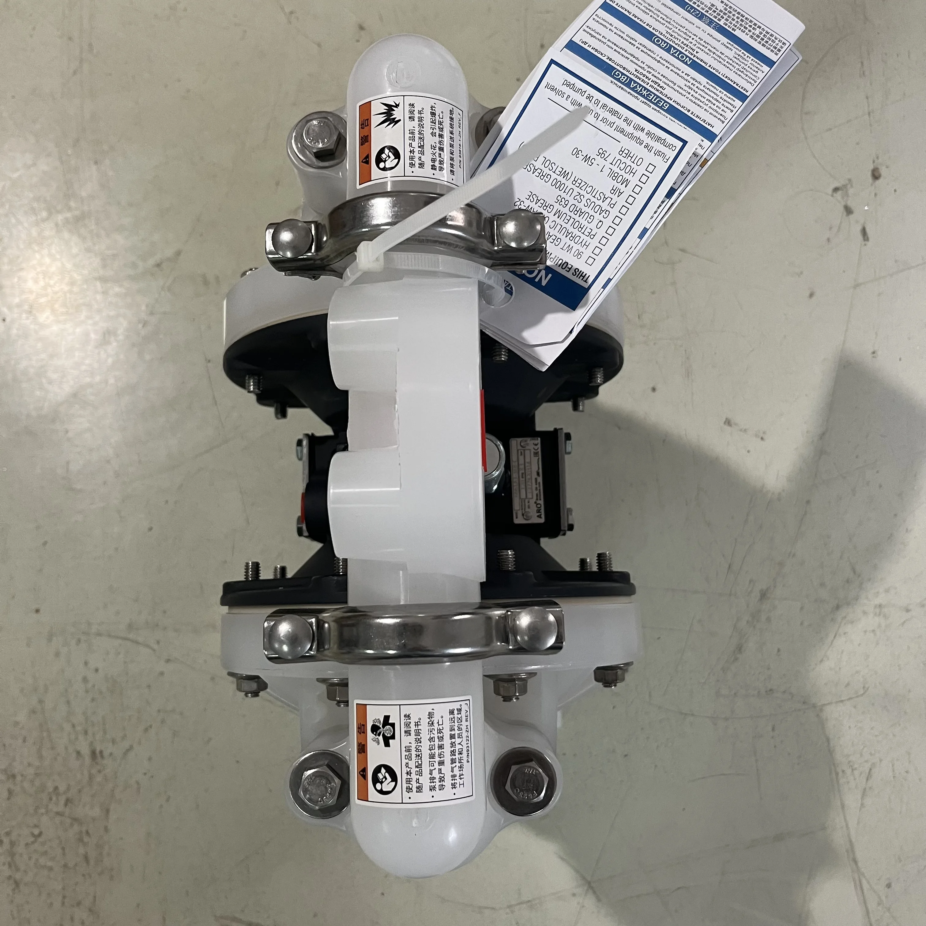 ARO Pneumatic Diaphragm Pump 6661A3-3EB-C 1 inch ARO air operated diaphragm pumps with Polypropylene Santoprene Diaphragm