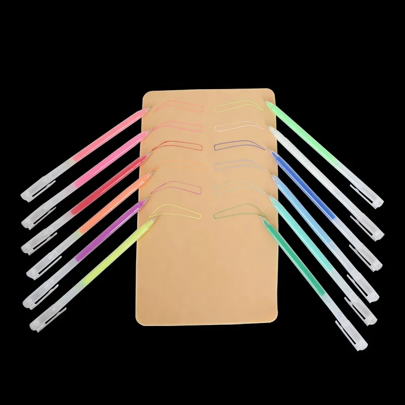 Hot Colorful Sharp Single Ended Tattoo Erasable Non-toxic Body White Red Orange Purple Microblading Semi Permanent Marker Pen