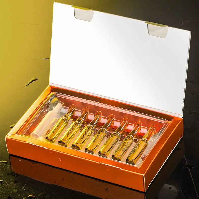 OEM Private Label skin care product custom ginseng Anti-wrinkle Anti Aging serum hexapeptide hyaluronic acid ampoule essence