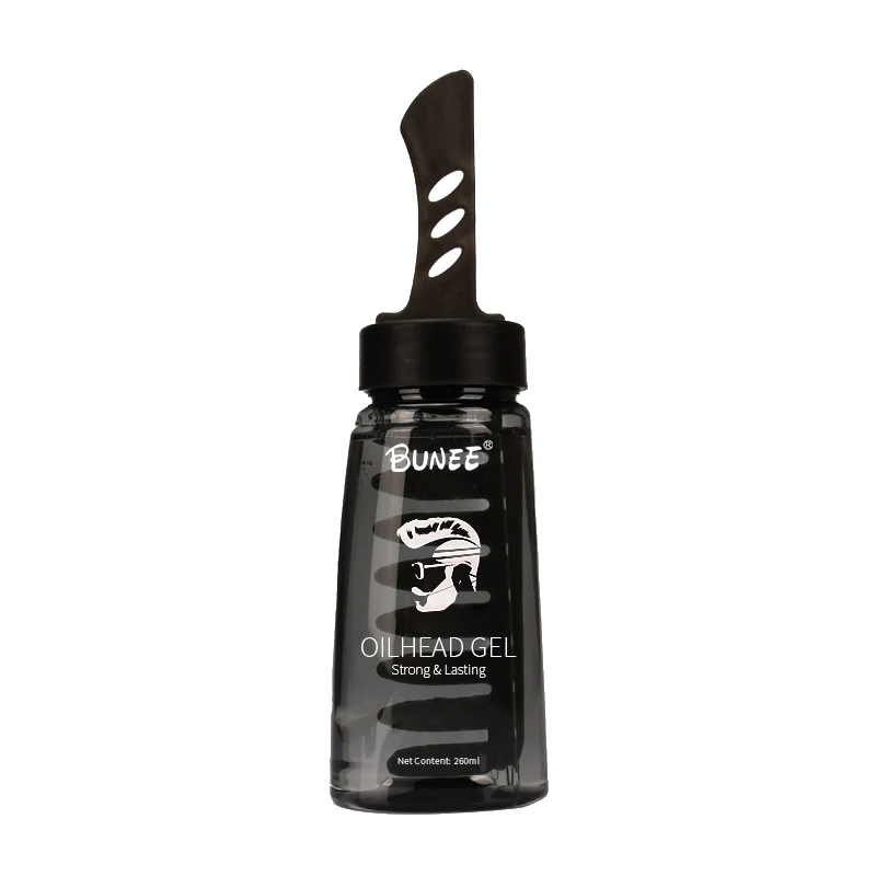 Private Label Hair Styling Gel For Men Fast Lasting With Comb Powerful Hair Oil Head Hair Wax