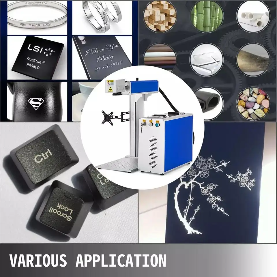 Vevor SIHAO popular 20w/30w/50w/100W autofocus fiber laser marking machine