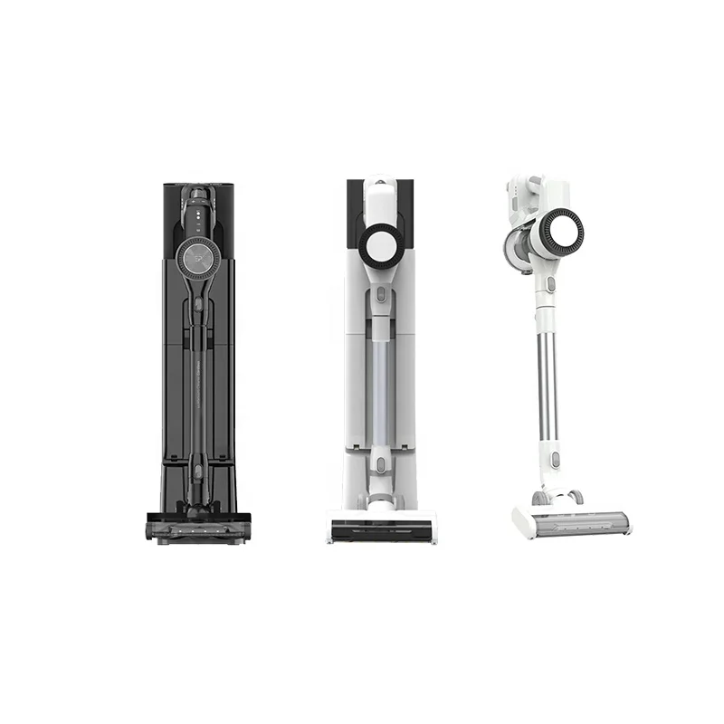 New Design Hight Suction Auto Empty Central System Station Upright Carpet Vacuum Cleaner