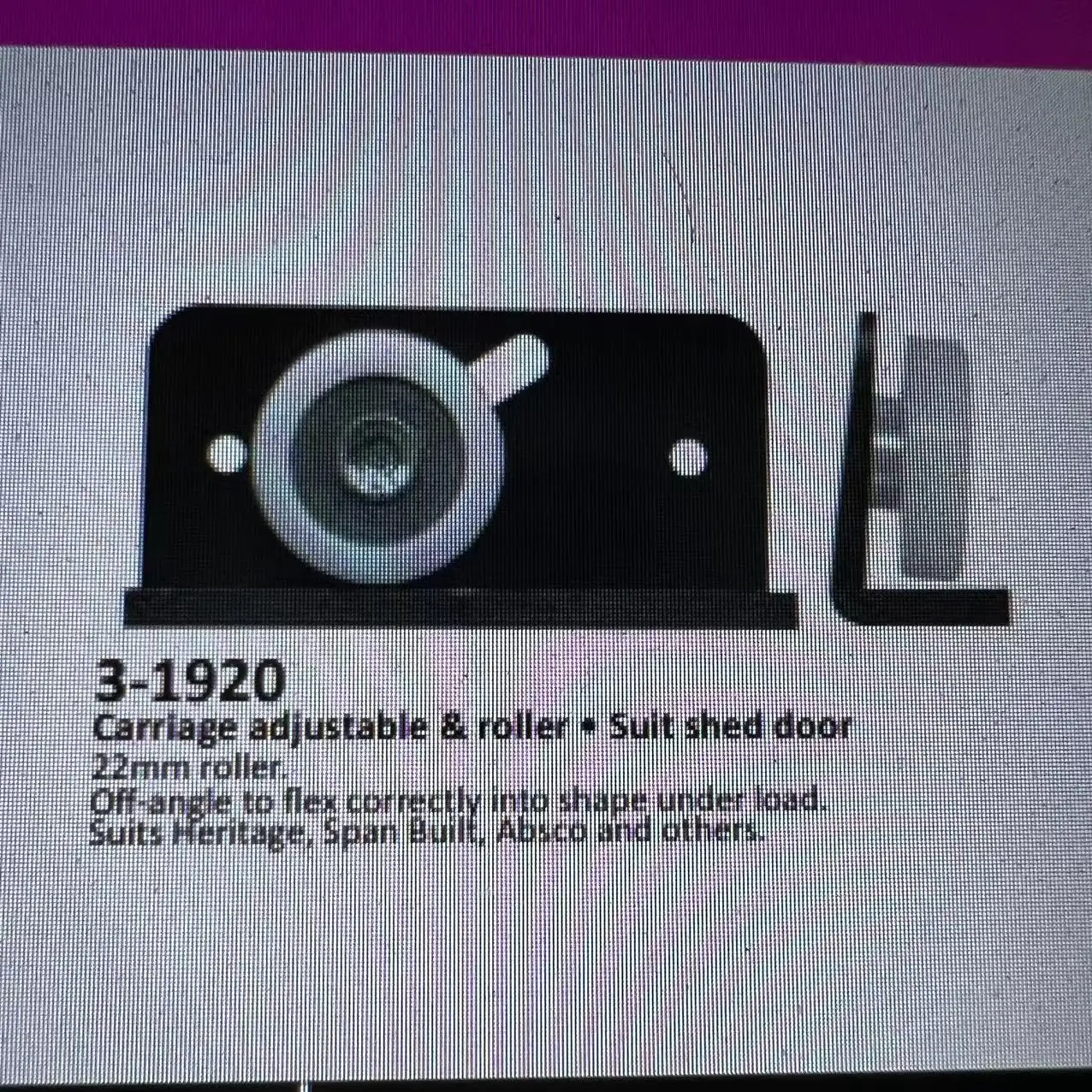 Carriage & roller Suit shed door adjustable & roller Suit double-hung window Cover plate brass window Suit timber door