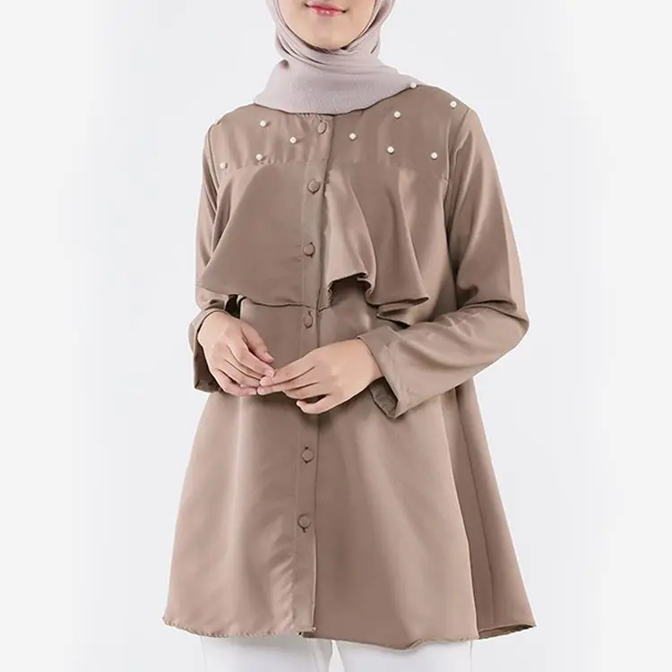 2020 High Quality Islamic Clothing Abaya Blouse Muslim Women  Dress