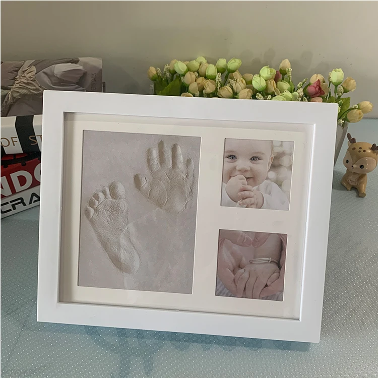 New Product Plastic Plasticine Photo Frame Clay Diy Homemade Creative Multi-Function Baby Footprint Frame