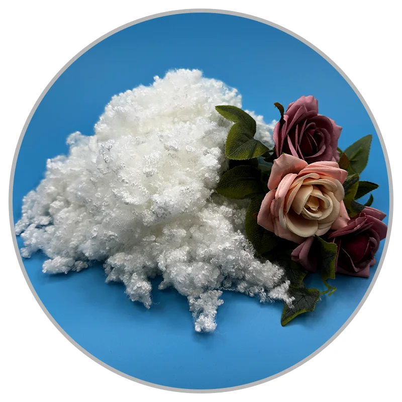 High performance 51mm Hollow Conjugate silicone hcs Polyester Staple Fiber psf for wadding
