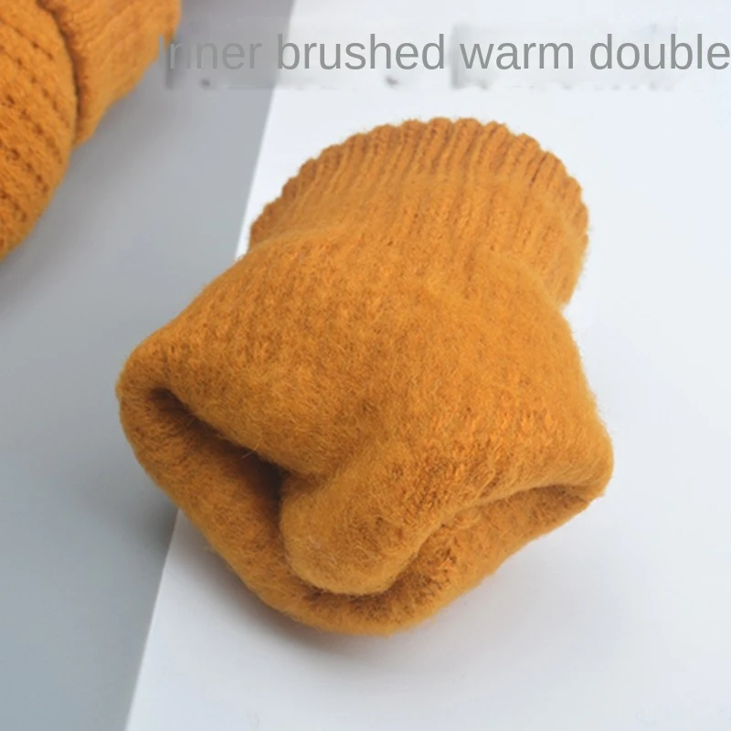 Custom Winter Touch Screen Gloves Outdoor Sports Women and Men Acrylic Thermal Knitted Gloves
