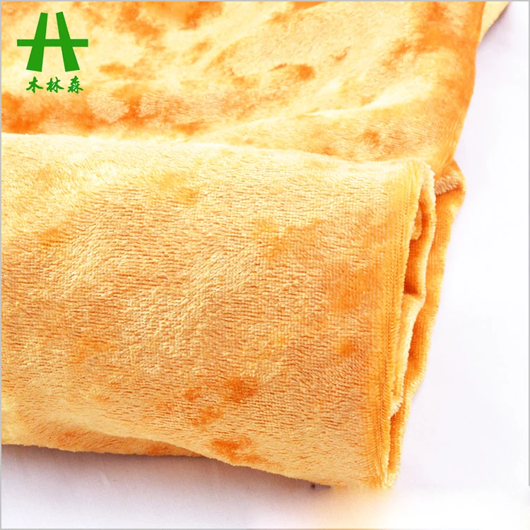 Mulinsen Textile Hot Sale Indian Market Polyester Spandex Cheap Miscellaneous Fleece Bright Orange Fabric