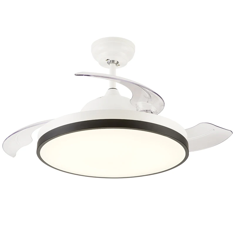 Wholesale High Quality Modern Decorative Retractable 3 Blades Inverter Ceiling Fan Light