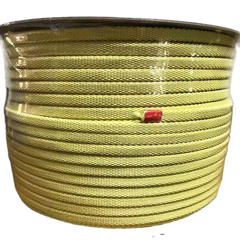 Glass Tempering Furnace Roller Rope High Temperature Aramid Rope Fire  Roller Rope