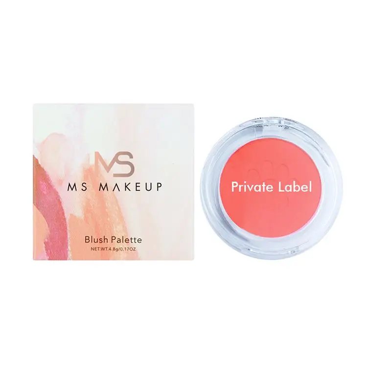 MS 10 видов цветов, форма кошачьей лапы, натуральный логотип под заказ, стойкая косметическая пудра, оптовая продажа, палитра румян частной торговой марки