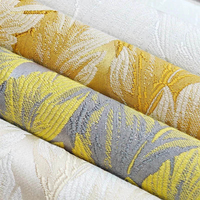 New Luxury Jacquard Curtain Fabric Custom Designs for Double and Night Curtains Blackout Feature for Kitchen and Home Use