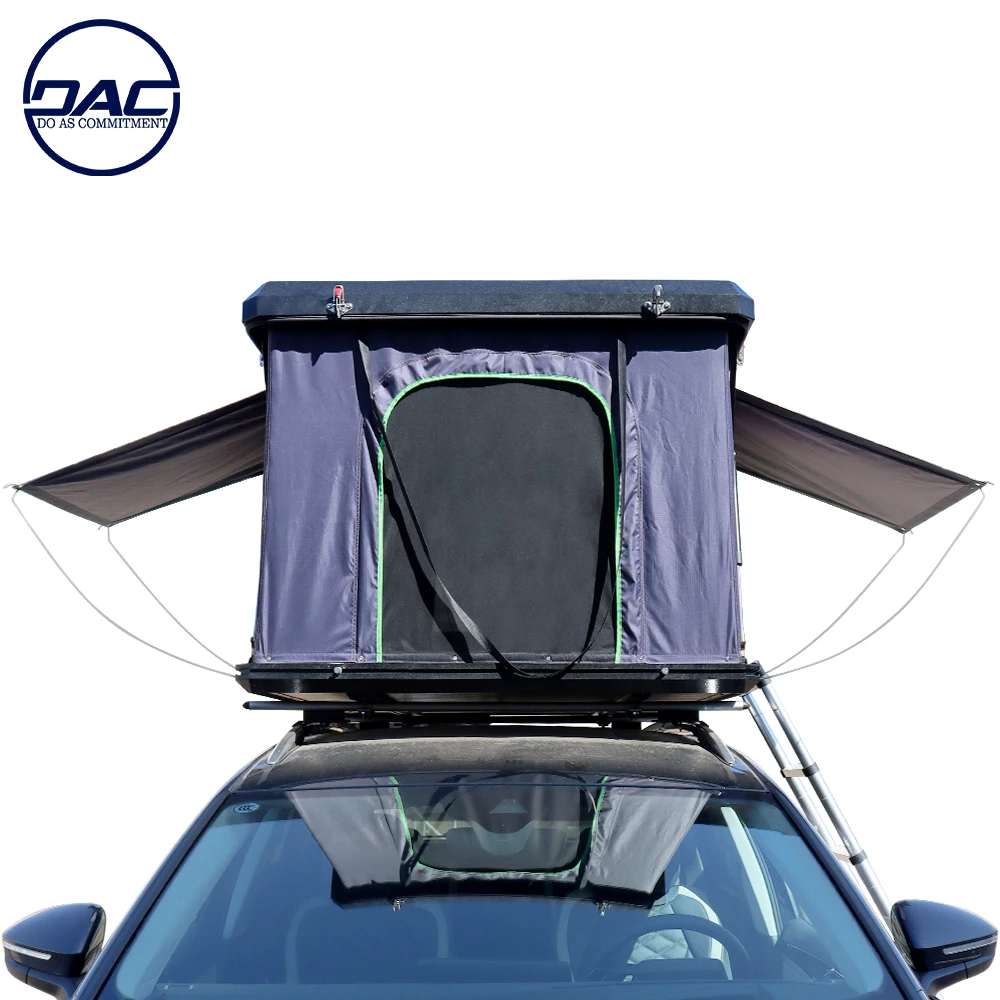 Hot Sale Trips And Camping Roof Top Tent for Cars Single Layer Oxford Fabric with Aluminum and Fiberglass Poles