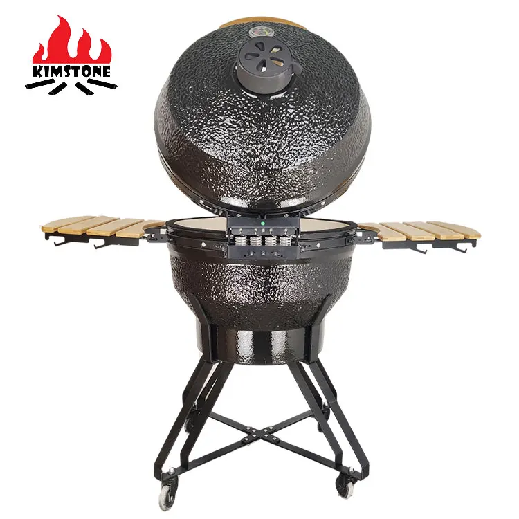KIMSTONE 26 Inch kamado ceramic grill Outdoor Garden Large grill Large cooking area Multi-level cooking