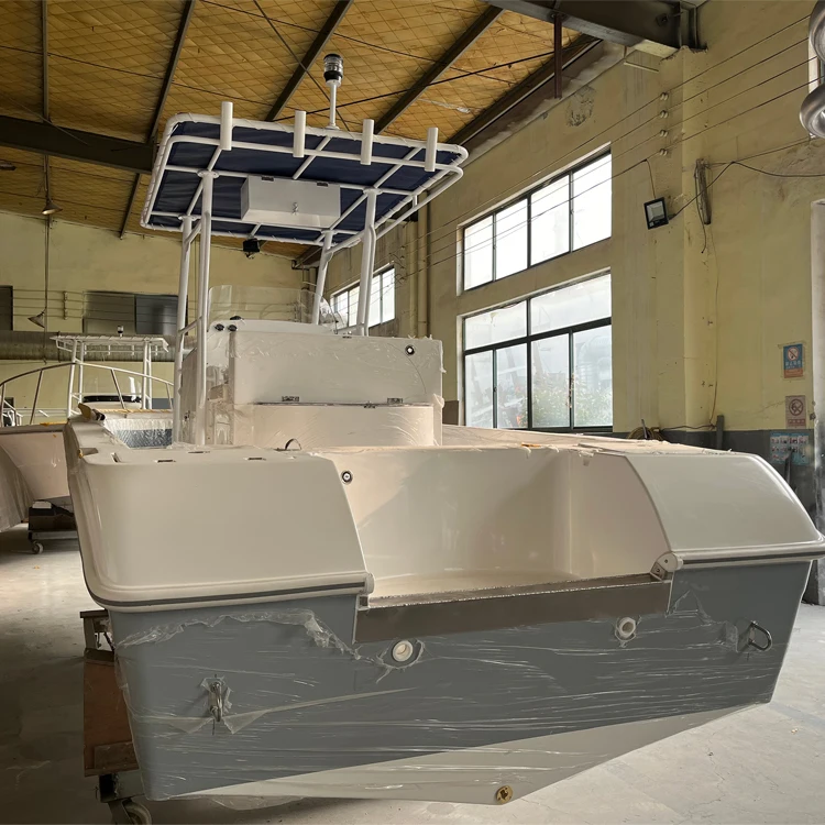 CE Certified Fiberglass High Speed Sports Boat Family Leisure Fishing Boat