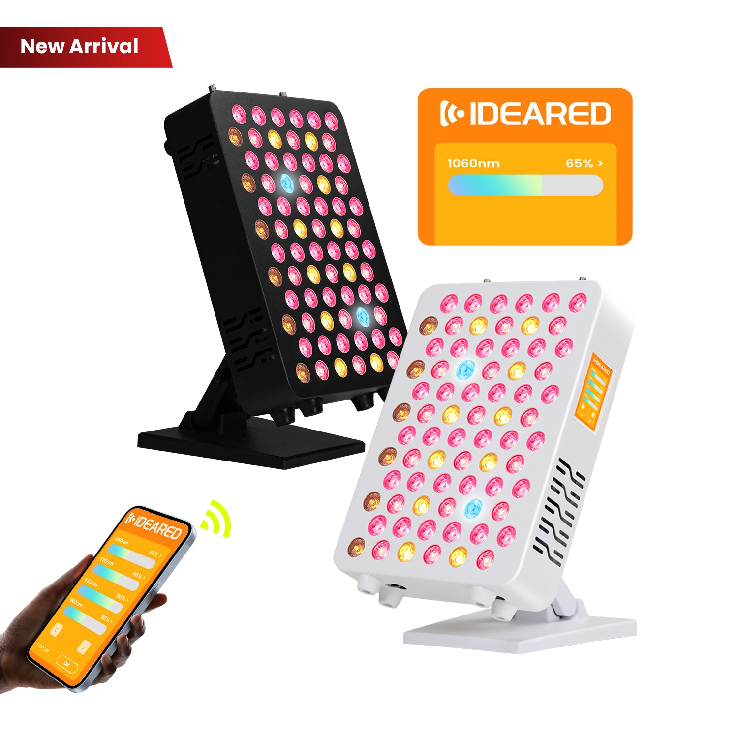 Ideatherapy red light panel RLpro100 red light therapy blue&yellow 9 wavelengths red light bed App&Bluetooth