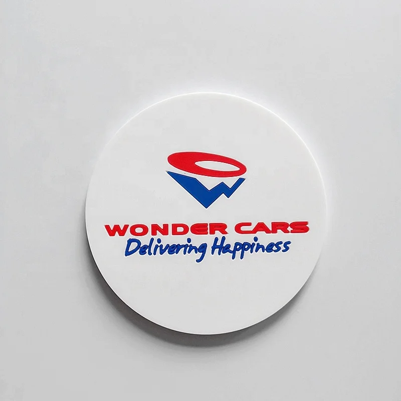 High quality round  OEM custom tea coffee drinks wine ceramic sublimation blanks neoprene car coasters