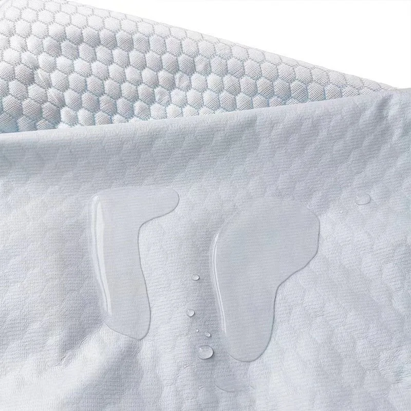 Factoryy supply wholesale price nylon cooling waterproof breathable PU membrane fabric for mattress cover