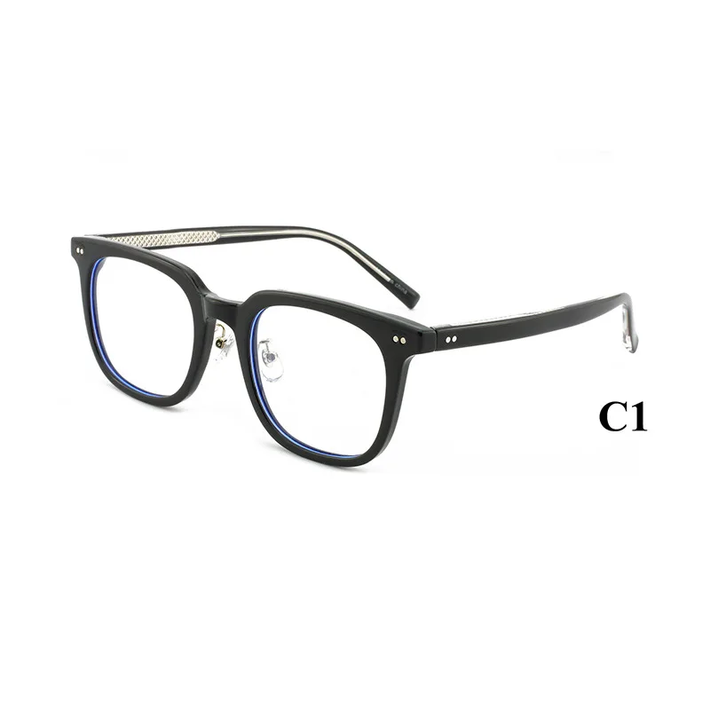 Korea Stylish TR Retro Glasses Frame Black Round Optical Frame Transparent Spectacle for Unisex Wholesale Eyewear Custom Logo