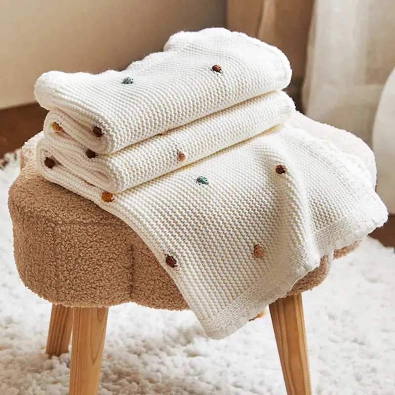 Customized Crotchet Breathable Newborn Baby Thick Heavy Sleep Cotton Custom Print Blanket