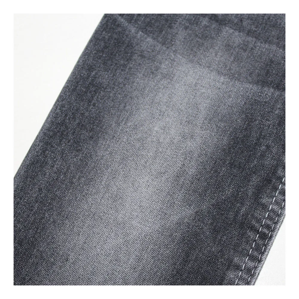 Fashion women twill recycled woven denim fabric wholesale