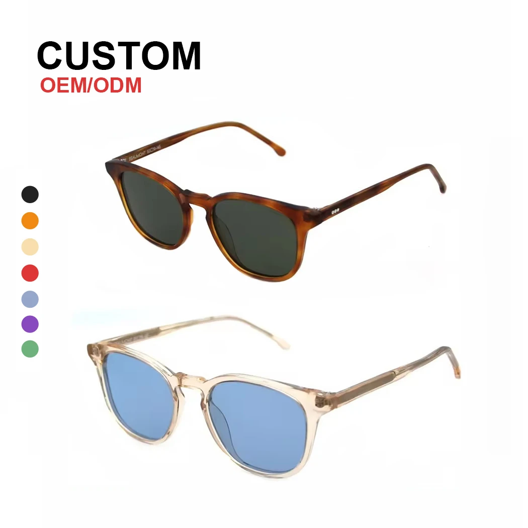 Женские солнцезащитные очки-авиаторы из ацетата в стиле ретро