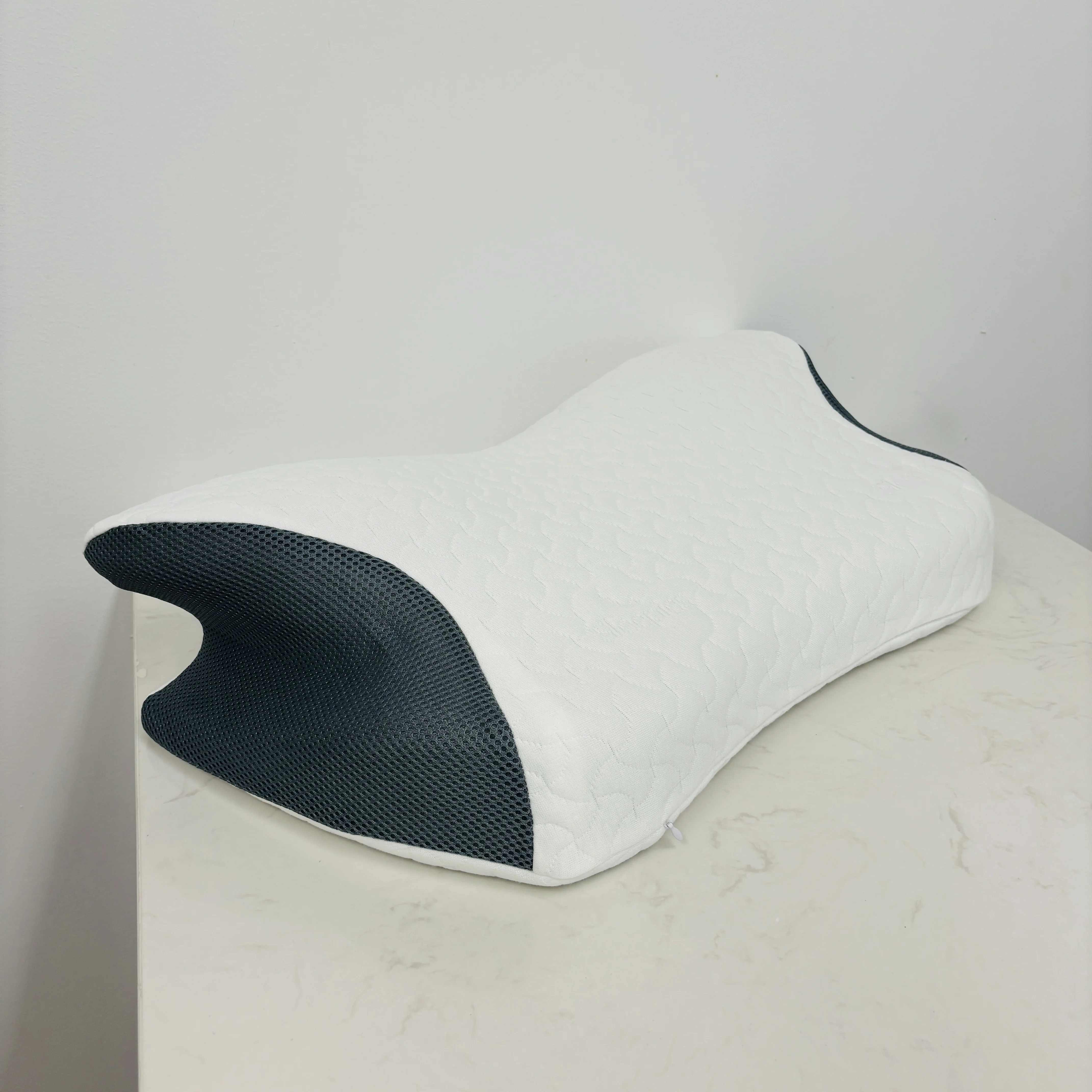 Contour Memory Foam Orthopedic Pillow for Shoulder Pain Ergonomic Head Neck Support Pillow for Side/Back/Stomach Sleepers