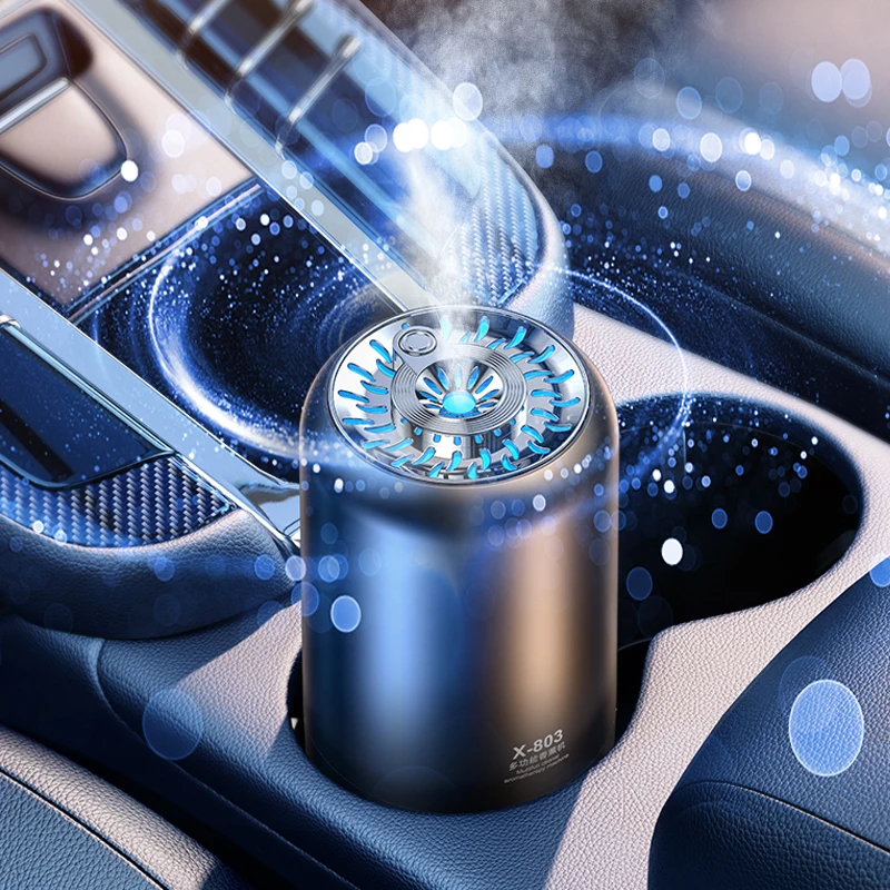 2023 new USB Aroma Oil Diffuser  led light cool mist Air Fresheners AI Breathing Light Car Diffuser Mute gifts for men