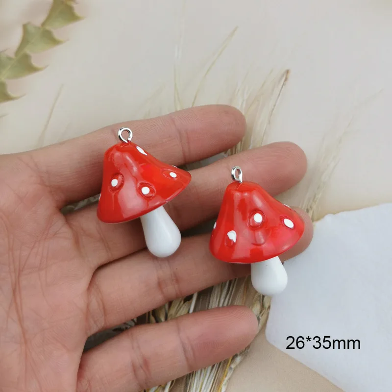 Массовый заказ из смолы грибов многоцветный подвесной кулон браслет Diy ювелирные изделия ручной работы Acce