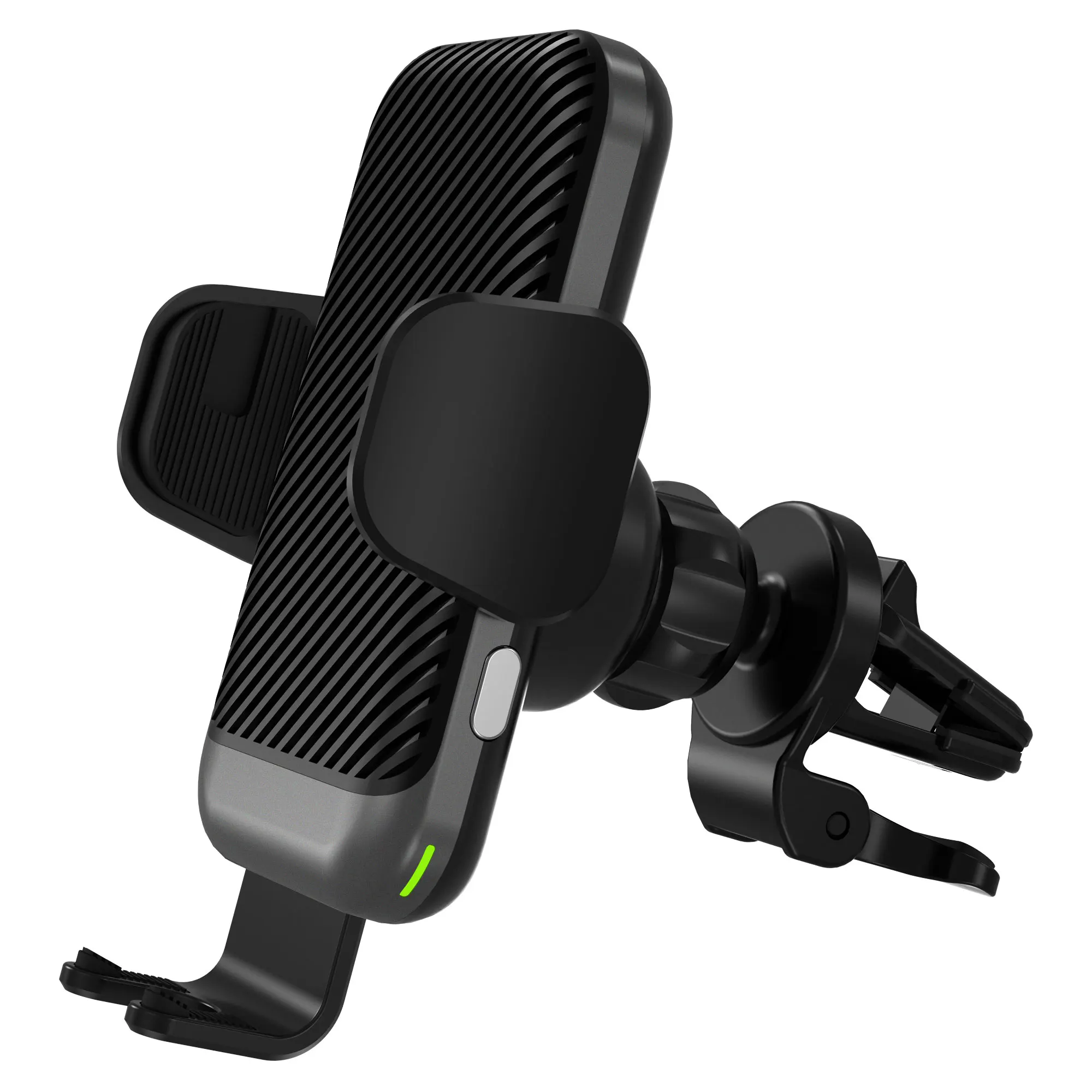 Fashion Qi Fast Wireless Charger Car Phone Holder Smart Sensor Air Vent Mount Automatic Clamping Mobile Phone Stand