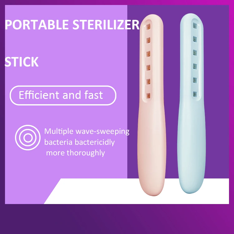 High Sterilization Efficiency Portable Handheld UV-C Wand UV Sterilizer light 2020 Dropshipping Fast shipment UVC Stick