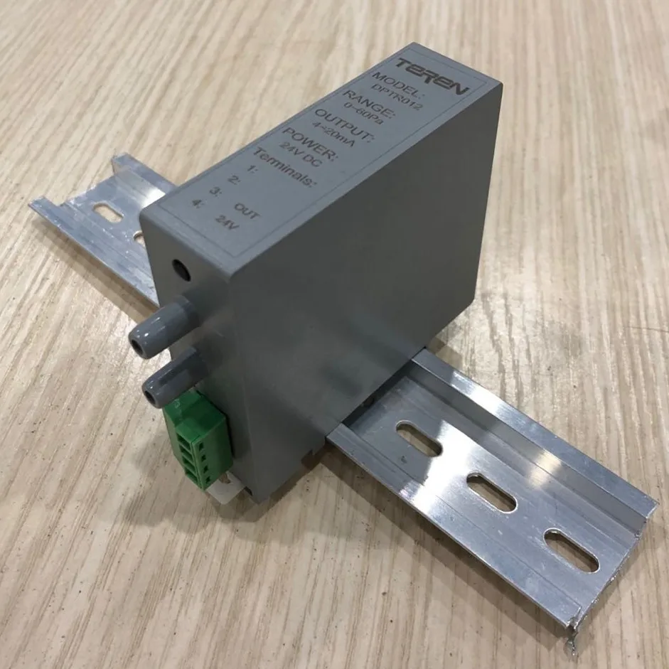 DPTR rail mount l differential pressure DP transmitter for standard 35mm DIN rail mount