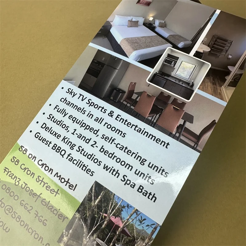 Leaflet printing brush advertising printing single page self-adhesive folding page color page album printing customization