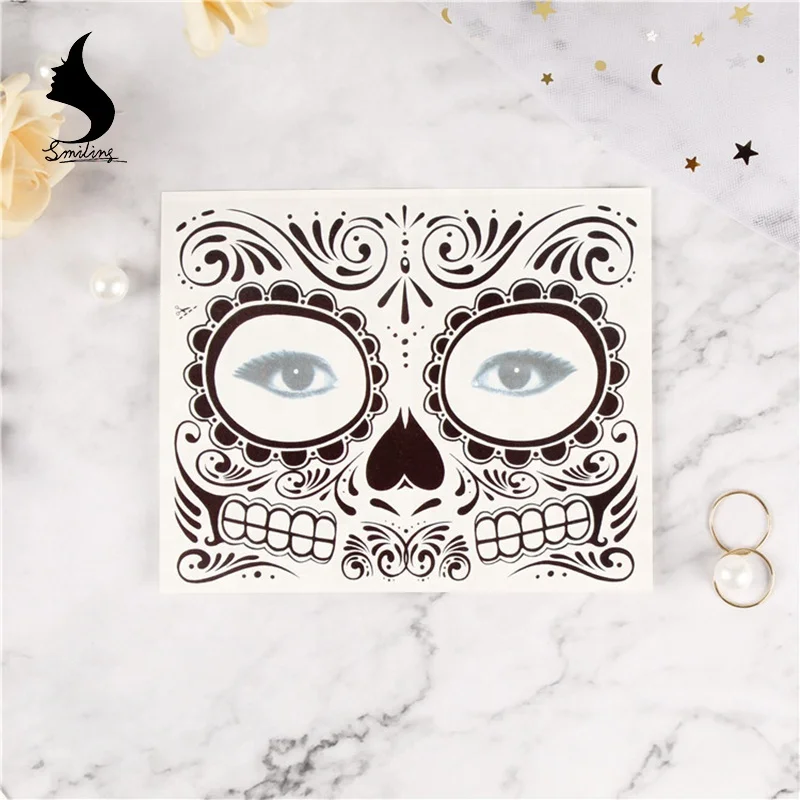 
DIY Fashion Decoration Temporary Halloween Party Face Tattoo Sticker 
