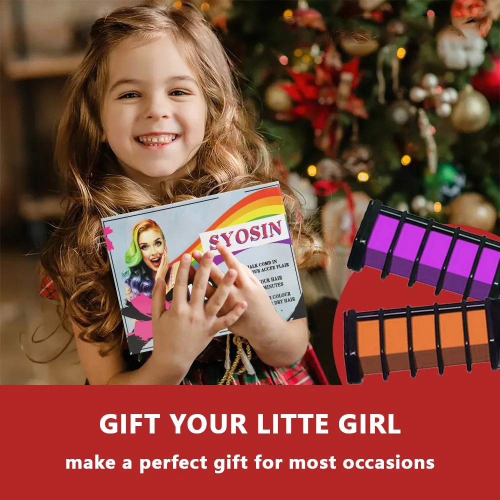 Birthday Party Cosplay Hair Color Dye Washable  DIY 12 colors Hair Chalk Comb temporary hair color dye for girls